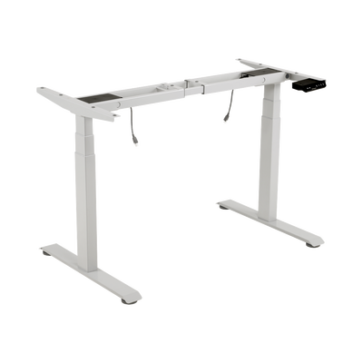 [EM33-2A3-WH] Base de Escritorio Motorizado Profesional / Altura Ajustable 60-125cm / Estructura Estable / Funcionamiento Suave / 3 Preset de Posiciones / Color Blanco / Soporta hasta 100Kg de carga 