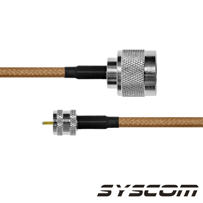 [SN-142-MIN-30] Cable RG142, con conectores N Macho / MINI UHF Macho.