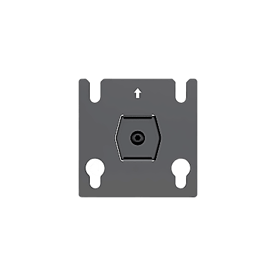 [SDJH633] Accesorio - Placa Adaptadora para Panel LED 20 x 20.5 mm | Dimensiones 64 x 64 x 2 mm | Diámetro de Orificio Ø10.3 mm | Separación de Orificios 40 mm. 