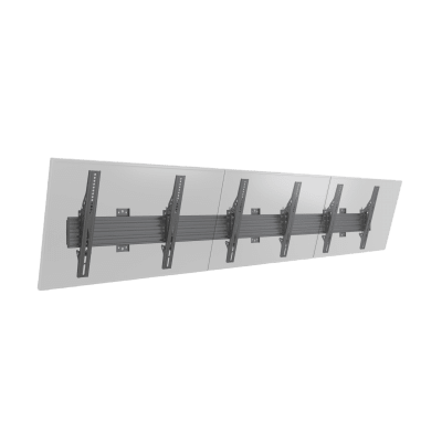 [LCW3X1UT400] Soporte de Pared para TV / Riel Triple 400T / Capacidad 110 lbs (50 kg) / Compatible 32"-65" / VESA 100x100-600x400 mm / Ajuste Ángulo 5°-15° / Montaje Profesional