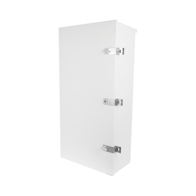 [EI-PCB-04-11-03-W3S] Gabinete para instalación de 3 Baterías PL110D12, Fabricado en Lámina Galvanizada, Accesorios para piso o poste (No incluidos)