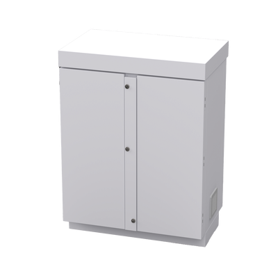 [EFCB091206W] Gabinete de Lámina Galvanizada para  Baterías (Hasta 12 Baterías PL110D12) y Equipo de Comunicación.