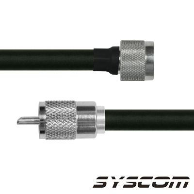 [SN-214-UHF-60] Cable Coaxial RG-214/U de 60 cm, con conectores N Macho a UHF Macho (PL-259).
