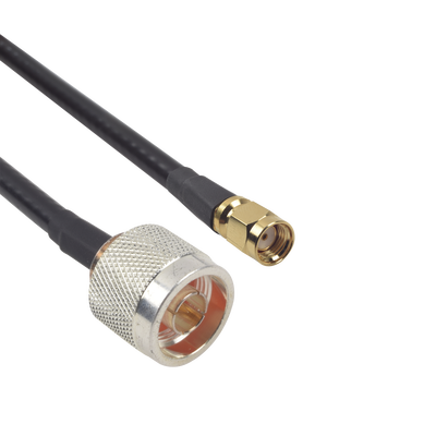[SN240KSMAI60] Jumper de 60cm con Cable LP240 y conectores N Macho y SMA Macho Inverso.