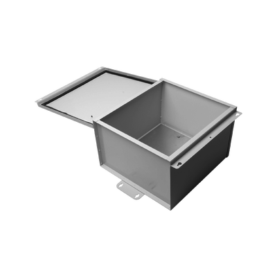 [EI-PC-4040-25] Gabinete de Telecom. de Acero Galvanizada con Plato Interior (400 x 400 x 250 mm). SE PUEDE PONER CANDADO.