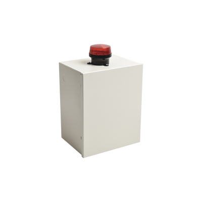 [IMP-30-EST] Gabinete de Resguardo de Sirena de 30 Watts con Alerta Visual Estroboscópica.
