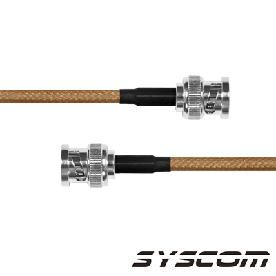 [SBNC-142-BNC-60] Jumper con Cable RG-142/U de 60 cm, con Conectores BNC Macho a BNC Macho.
