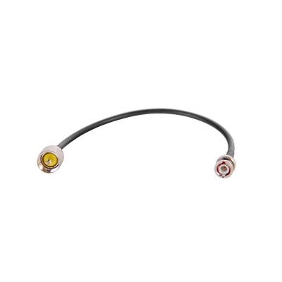 [SBNC-58U-UHF-30] Jumper de 30 cm fabricado con cable RG-58U-SYS, conector "BNC" y "UHF" en el otro extremo