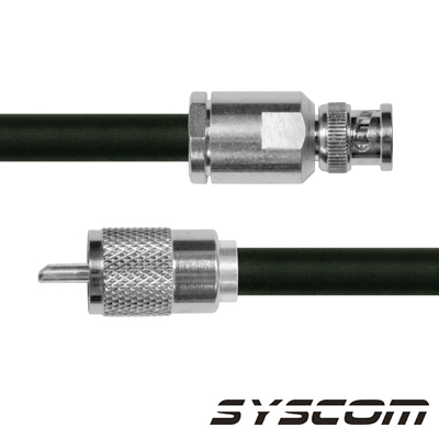 [SBNC-214-UHF-60] Cable RG214, con conectores BNC Macho /UHF Macho.