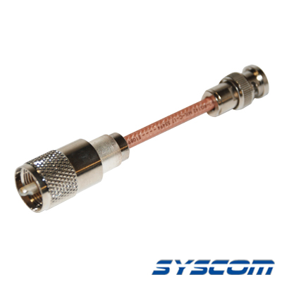[SBNC-142-UHF-10] Cable RG142, con conectores BNC Macho /UHF (PL-259) Macho.
