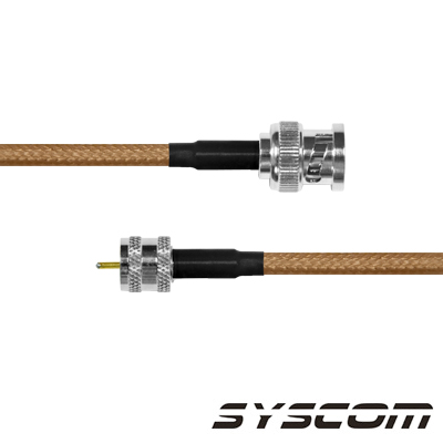 [SBNC-142-MIN-30] Cable RG142 con conectores BNC MACHO/MINI UHF MACHO.