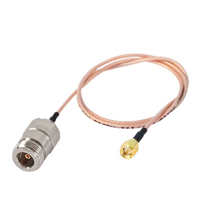 [SNH-316-SMAI-60] Jumper con Cable RG-316 conectores N Hembra / SMA Macho Inverso 60 cm.