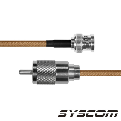 [SBNC-142-UHF-110] Cable RG142,con conectores BNC Macho / UHF Macho.