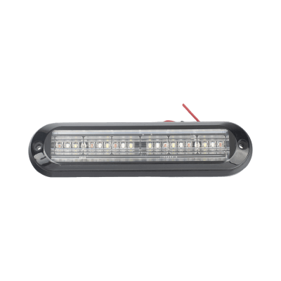 [XLT1835RBA] Luz Auxiliar Ultra Brillante  IP67 de 18 LEDs, Color Rojo/Azul/Ambar, con mica transparente y bisel negro