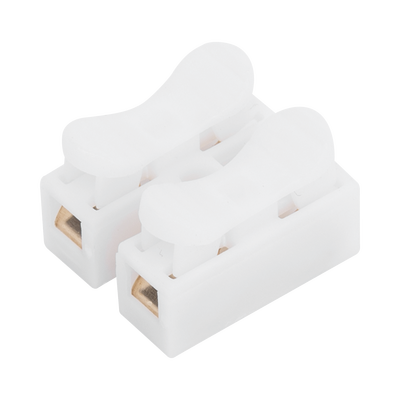[PCON2] Conector tipo PUSH de 2 Contactos / Para una Conexión Rápida / Puentes de Cables