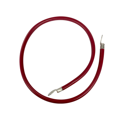 [CBL-AWG2-1R] Cable para Baterías  1 m, Rojo, Calibre 2 AWG con Terminales de Ojo en Ambos Extremos