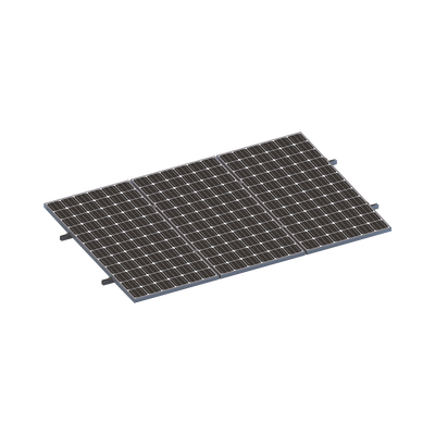 [VEKTORMINIKIT1X3] Kit De Minirieles Para Panel Solar Arreglo 1X3  Para Instalación Plano En Lámina