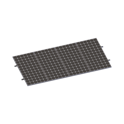 [VEKTORMINIKIT1X4] Kit De Minirieles Para Panel Solar Arreglo 1X4 Para Instalación Plano En Lámina