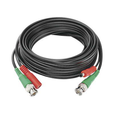 [DIY-5M-HD] Cable Coaxial (BNC RG59) + Alimentación / SIAMES / 5 Metros (16.40 Pies) / 100% Cobre / Para Cámaras 4K / Uso Interior y Exterior