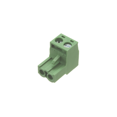 [CON-FT01] Conector terminal de alimentación de 2 pines en color verde (EPO)