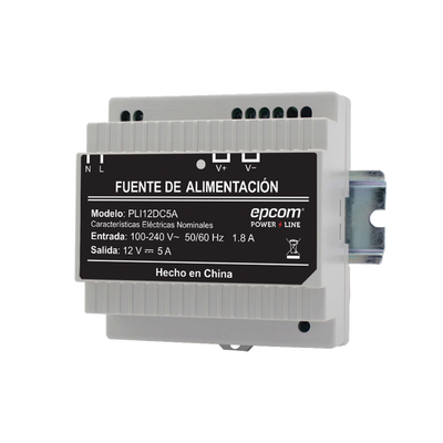 [PLI-12-DC-5A] Fuente Industrial Epcom Power Line 12 Vcc 5Amperes