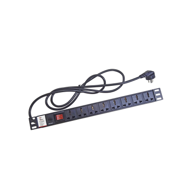 [TX120VBR] Protector de 120 Vca con 8 contactos de alimentación en color negro para aplicaciones en Rack