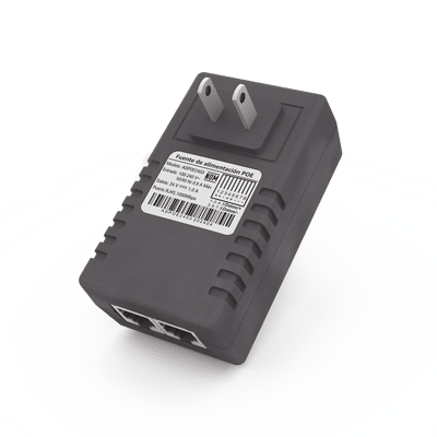 [ADPOE4805] Adaptador de pared / Inyector PoE / 48 Vcc / 0.5 A / Controlado por chip IC / Protección contra OV, OC, SC, UV/  Fácil de instalar