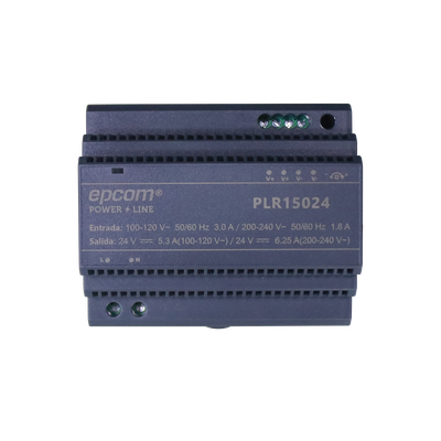 [PLR-150-24] Fuente de alimentación de 12 Vcc/ 10.2 Amperes / 122.4 W