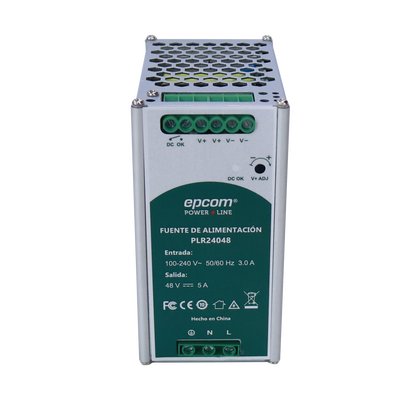 [PLR-240-48] FUENTE DE ALIMENTACION 48 VCC / DIN RIEL /  5 AMPERES / 240 W 