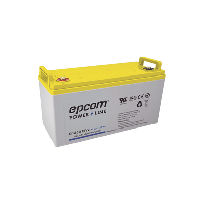 [G120D12V2] Batería de GEL / Ciclo profundo  / 12 V @ 120 Ah / Ciclo profundo / Uso en Aplicaciones Fotovoltaicas y de Respaldo