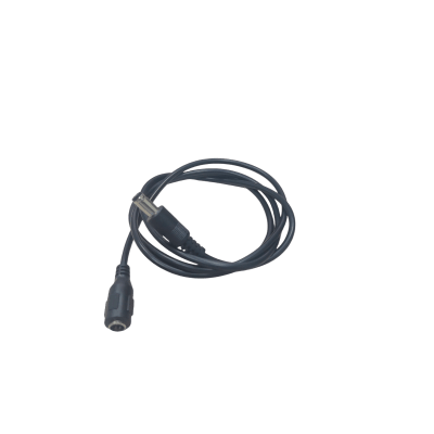 [CON-D08-1M] Cable con Conector Macho  ahembra (Pigtail) | Forro negro |  Alimentación para Vcc | Polarizado | Largo 1 metro | Calibre 22AWG.