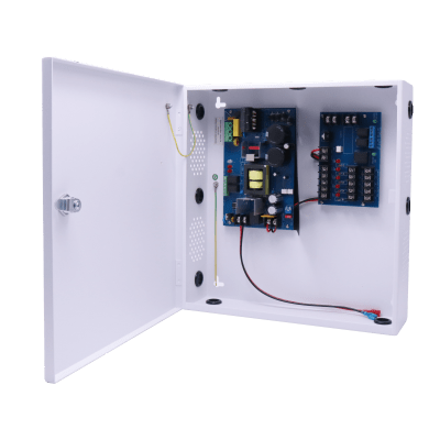 [AL-600-FC] Fuente de Poder para Control de Acceso AL600FC / 6A Total / 5 Salidas Clase 2 PTC Auto-reiniciables / 12-24 VDC Selectable / Entrada 115 VAC / Respaldo Batería 40 AH / Supervisión FACP / Fail-Safe y Fail-Secure