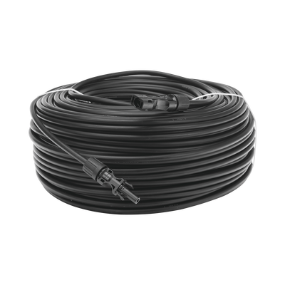 [CBLMC4HM100BLK] Cable Fotovoltaico 100 m, Negro, Calibre 10 AWG con Terminales MC4 en Ambos Extremos
