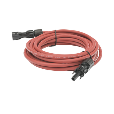 [CBLMC42P5MRED] Cable Fotovoltaico, 2.5 m, Rojo, Calibre 10 AWG con Terminal MC4-M en Ambos Extremos