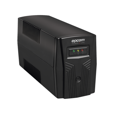 [EPU500L] UPS de 500VA/300W / Regulador de Voltaje AVR / Batería de 7 Ah / 4 Tomas NEMA 5-15R / Display de LED