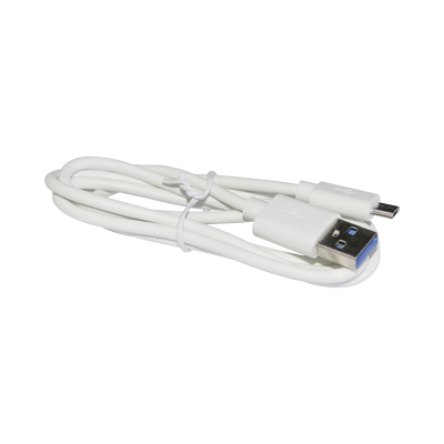 [PLUSBW] Cable programador y cargador USB a Micro USB color blanco