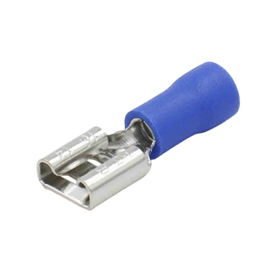 [AE55095] Terminal tipo hembra aislada 0.250 / 16 - 14 AWG / Azúl / Para baterías con terminal F1 / Paquete de 25 piezas.