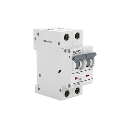 [FE763] Protección Térmica/ Interruptor 2P, 32A,  Corriente Alterna  400 V CA para Aplicación Fotovoltaica Montaje Riel DIN