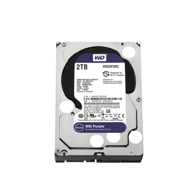 [WD20PURZ] Disco Duro PURPLE de 2TB / 3 AÑOS DE GARANTÍA / Para Videovigilancia