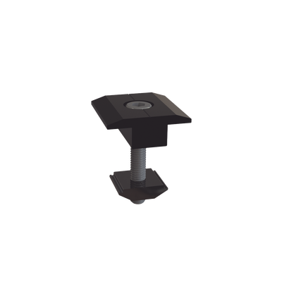[EPLMCN230B] Sujetador Intermedio 30 mm para montaje de paneles solares en riel 5 Y 8 con anodizado negro