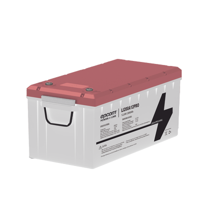 [LI200A12PRO] Batería de Litio Ciclo Profundo, 12.8 Vcc 200Ah, LiFePO4  , Solar, Marina, Máximo 200 A de Descarga