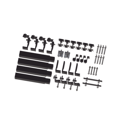 [EPL-AMO011X4-STBLK] Caja de accesorios de aluminio  negro anodizado para montaje VEKTOR8BLK , arreglo 1X4 para techo