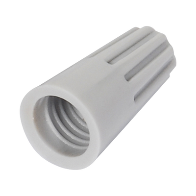 [AE00010] Capuchón roscable / 18 AWG / Gris / Paquete de 25 piezas.