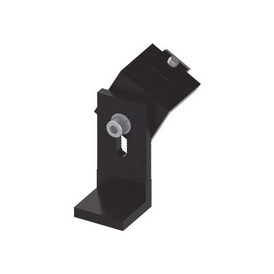 [EPLFFN202B] Soporte L para fijación de riel 5 Y 8  en techo de concreto anodizado negro