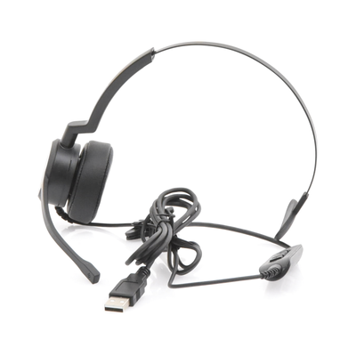 [PROA-HS10USB] Audífonos USB de Diadema MONO con Audio HD / Micrófono con Cancelación de Ruido / Calidad para uso en Oficina