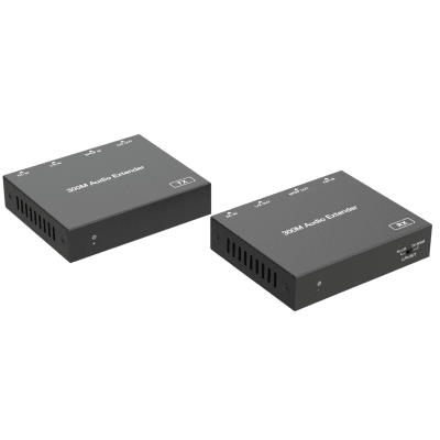 [EPC-EDA300S] Extensor de Audio | Digital Óptico y Analógico | Transmisión hasta 300 m | Soporte 48/96/192 kHz | Selección de salida en receptor | Función POC bidireccional | Plug-and-Play | Ideal para HDTV, AVR y sistemas multizona