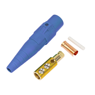 [EP-CAMLOCK-400A-M-BLUE] Conector Camlock Macho / 400 Amperes / 600V AC / Sección Cable 50-95 mm² / Abrazadera Compresión / Plástico Ingeniería / Múltiples Colores