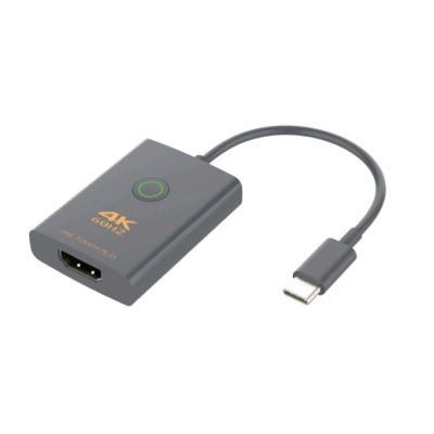 [EPCUCH1] Adaptador USB-C a HDMI con Seguridad de Un Clic | Resolución 4K Ultra HD 60Hz | HDMI 2.0b 18 Gbps | DP 1.2a | Silenciamiento de Video Instantáneo | Protección ESD ±8kV | Audio 7.1 Canales | Compatibilidad Universal