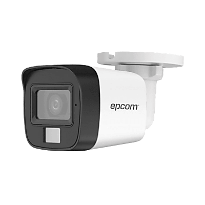 [B8TURBOTWA] [Dual Light + ColorVu] Bala TURBOHD 2 Megapixel (1080p) / Lente 2.8 mm / 30 mts IR EXIR + 20 mts Luz Blanca / Audiobidireccional / Exterior IP67 / Metal / dWDR