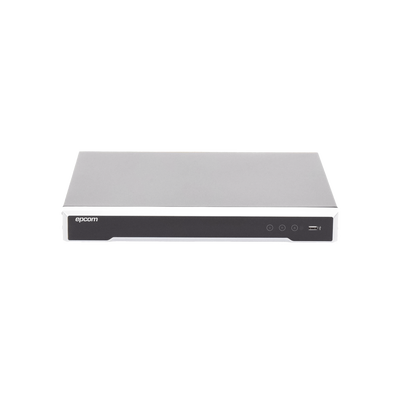 [EV-8016TURBO-DL(E)] (ACUSENSE / Evita Falsas Alarmas) DVR 4K / 16 Canales TURBOHD + 16 Canales IP / 2 Bahía de Disco Duro / Audio por Coaxitron / Salida de Vídeo en 4K